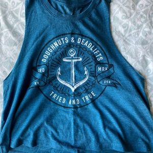 Doughnuts and Deadlifts crop top - DNDL